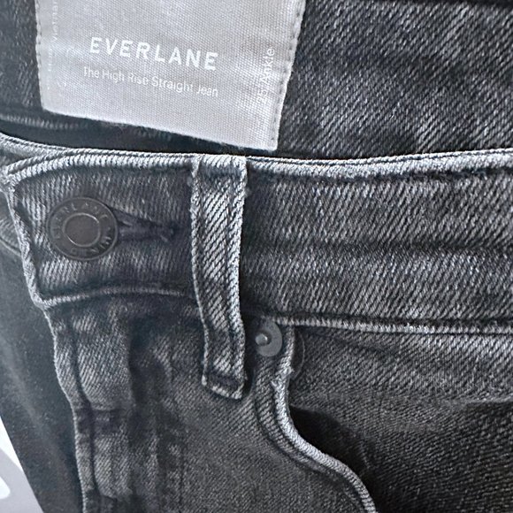 Everlane High Rise Straight Jean - Size 25 Ankle - Picture 7 of 9